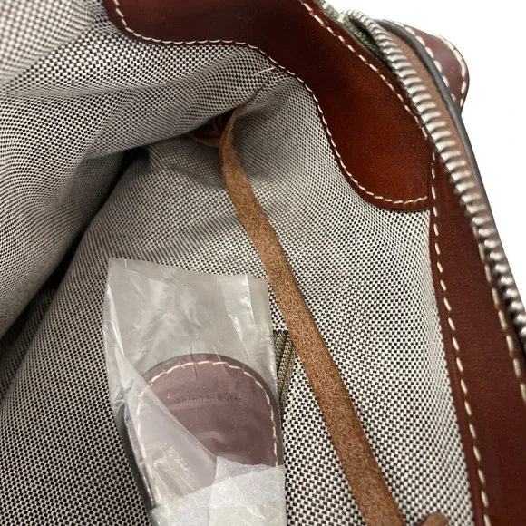 Dooney & Bourke HP65C Double Pocket Tote Hunter NWT Serial K6253580 - Picture 12 of 14